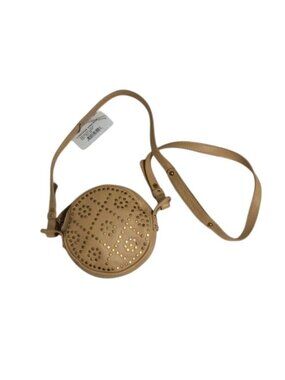 Cynthia Vincent Studded Leather Crossbody Bag With Adjustable Strap